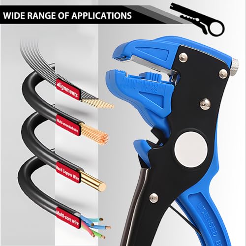 Image of Vista Quick Stripper - 2 in 1 Automatic Wire Stripper and Cutter for Electronic and Automotive Repair, Eagle Nose Pliers (Blue 1PCS)