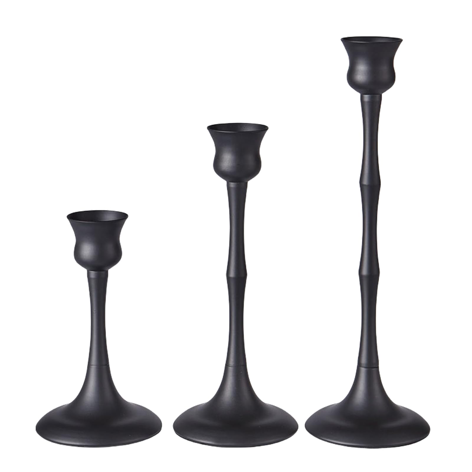 Elnwnnkc 3PCS Holder Elegant Metal Holders Candlesticks for Dinner and Birthday Celebration Candlestick Decorative Candlesticks