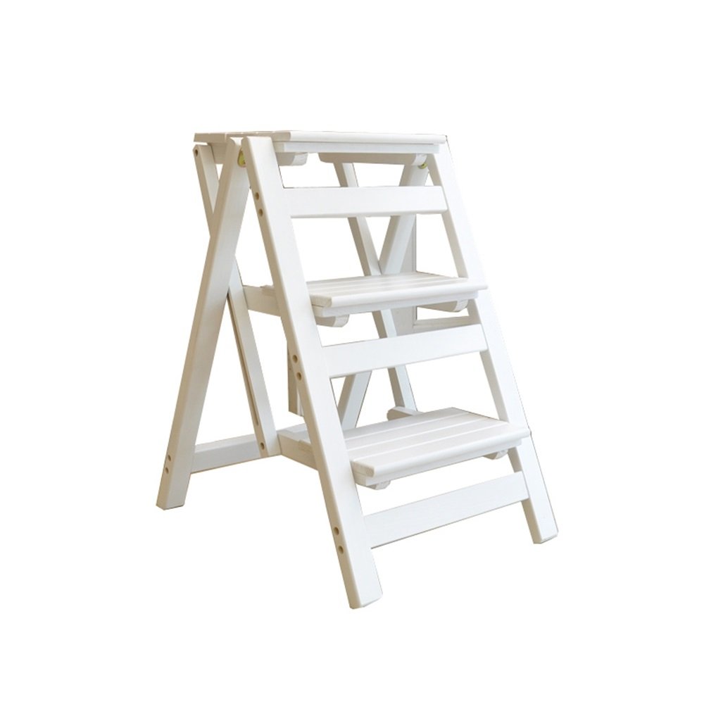 Chaise multifonctionnelle en bois pour petits espaces, fini l'escabeau encombrant