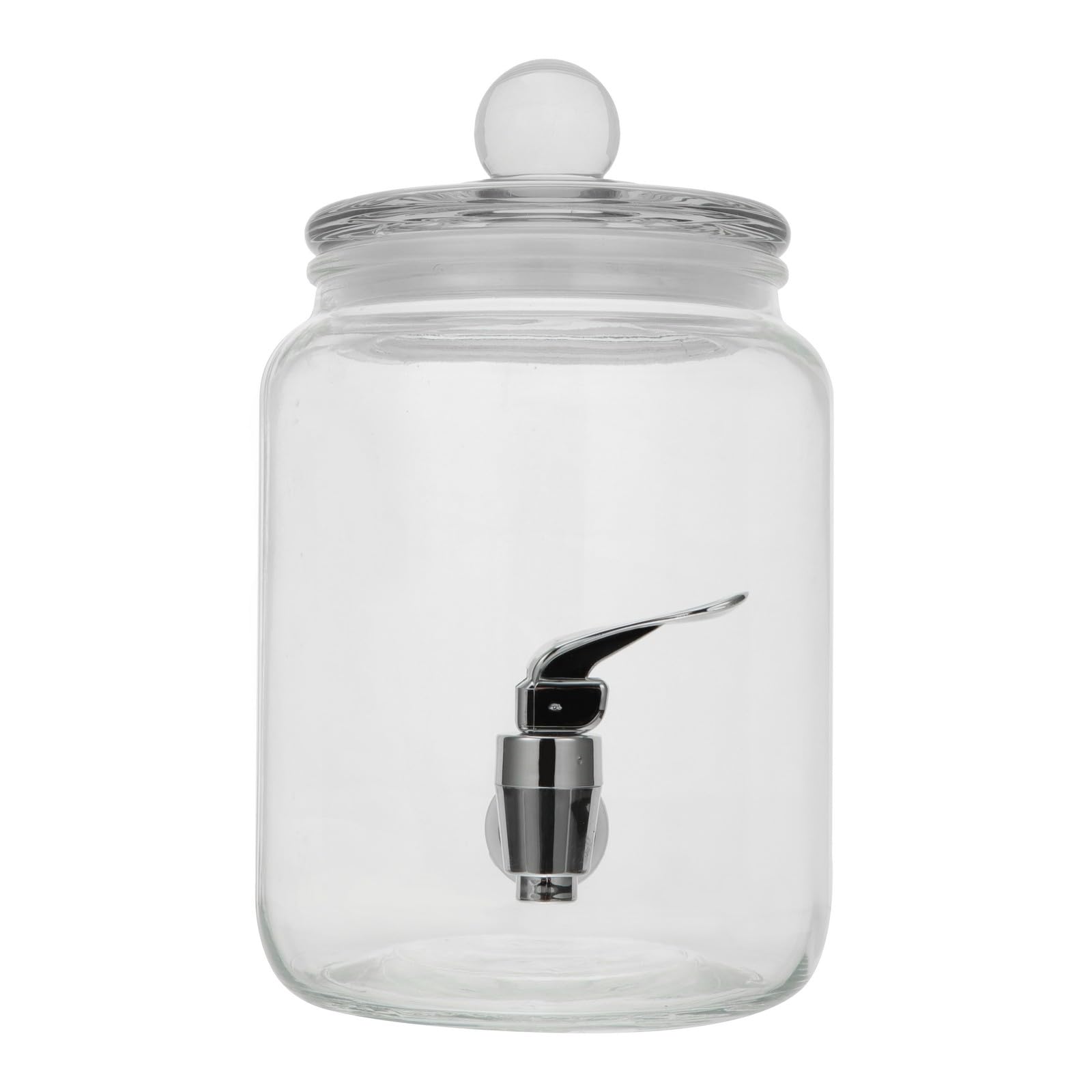 Dispensador de Vino de Cristal 3 Litros Grifo Abs Práctico para Bebidas Frías y Cócteles en Hogar y Fiestas