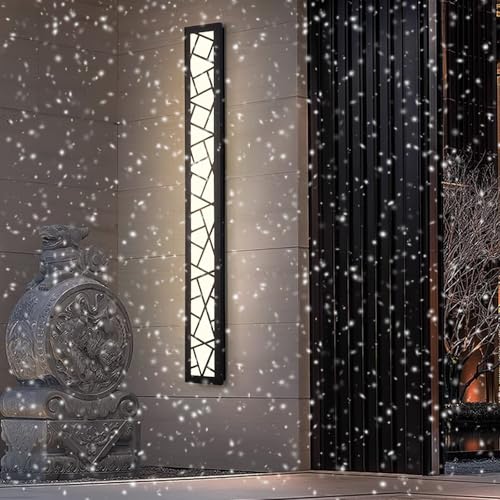 Éclairage mural moderne noir LED applique étanche IP65 pour terrasse et jardin