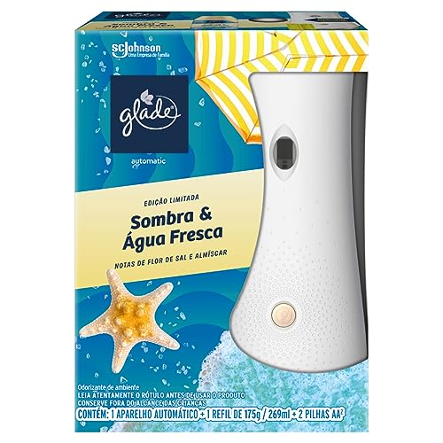 Glade Aromatizador de Ambiente Automático Aparelho + Refil Sombra e Agua Fresca 269Ml