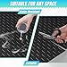4 x 7 FT Garage Floor Mat, Diamond Plate Rubber Flooring Roll, PVC Garage Flooring Rolls for Under Car, Large SUVs, Pickup Truck, RV, Gym