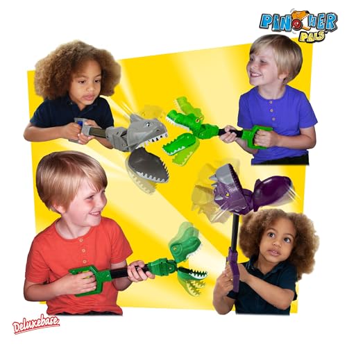 Pincher Pals - T-Rex von Deluxebase. Extra großes Greifzangen Spielzeug für Kinder. Spaßiges Greifzangenspielzeug, das perfekte Dinosaurier Geschenk!