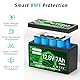 HYSINCERE 12V 7Ah LiFePO4 Lithium Batterie mit 20A Intelligent BMS Schutz & 5000+ Deep Cycle, Wiederaufladbare Akku für Wohnmobile, Notstrombeleuchtung, Camping, Rasenmäher und Andere Kleine Geräte
