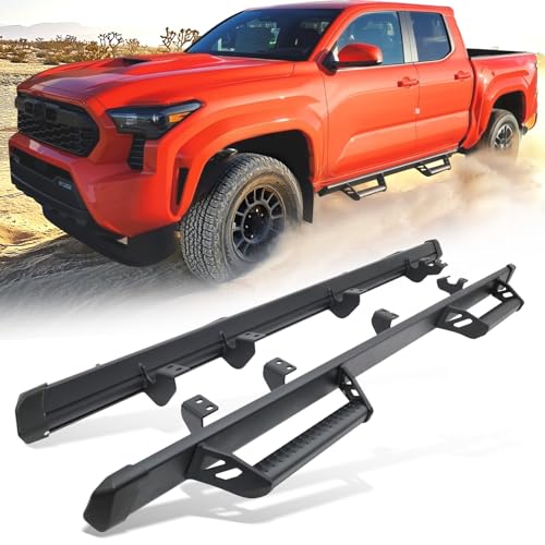Trumgeta 600 lbs Drop Down Running Boards Fit for 2024 2025 2026 Toyota Tacoma Double Cab & Hybrid Side Steps Tacoma Accessories