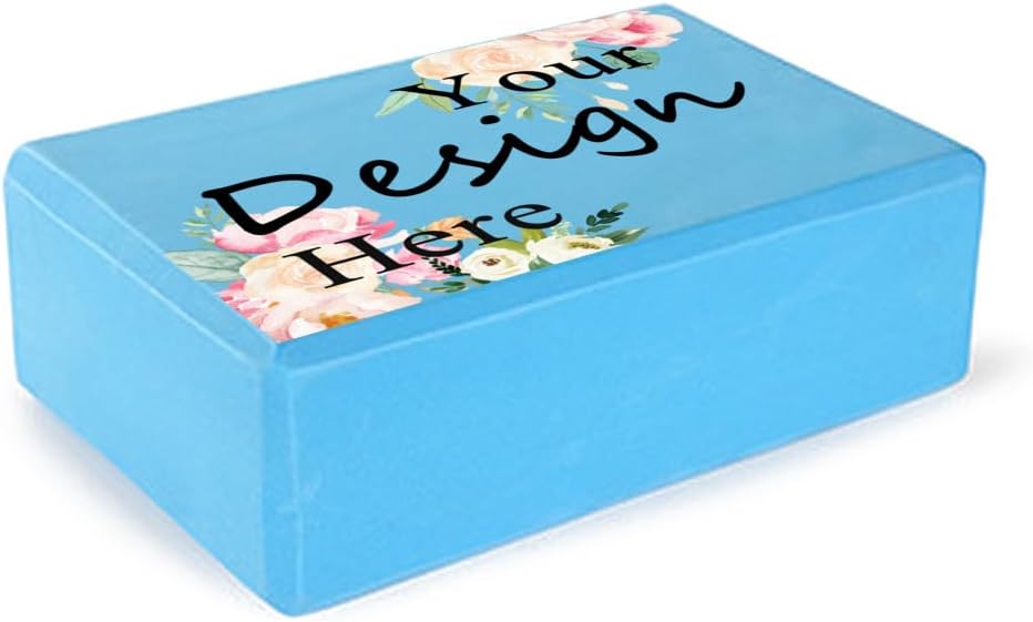 Personalized Yoga Block for Meditation Custom Yoga Accessories Yoga Blocks Bricks for Improving Poses & Balance Premium EVA Custom Design Foam Yoga Block