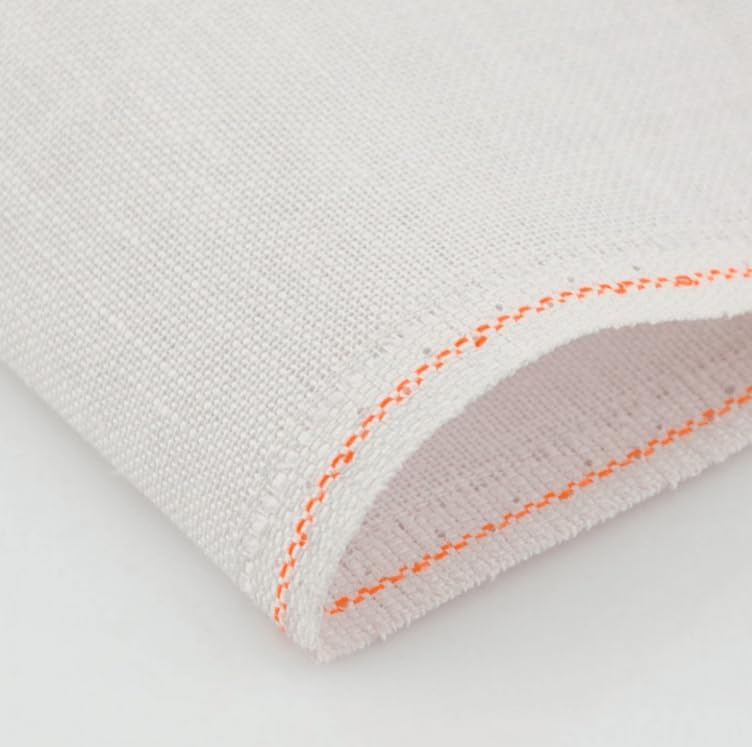 Image of Wizardi Belfast 32 Count Pearl 3609 /2055. Needlework Canvas, Cross-Stitch Fabric, Embroidery Cloth, Needlepoint Canvas. 100% Linen. Precut Zweigart