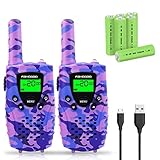 Walkie Talkies for Kids Rechargeable, Xmas Birthday Gifts for Kids, Toys for 3-12 Year Old Boys and...