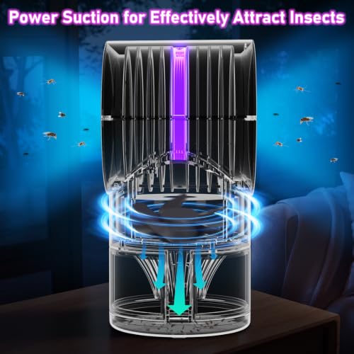 Image of Fly Trap Indoor, Gnat Traps House Indoor, Indoor Pink Insect Trap with Timer