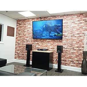 2rockvilless28bpremiumblackwoodgrain28homespeakerstandsupto100lbs Urban Country Home Decor 2 rockville ss28b premium black wood grain 28 home speaker stands up to 100lbs urban country home decor