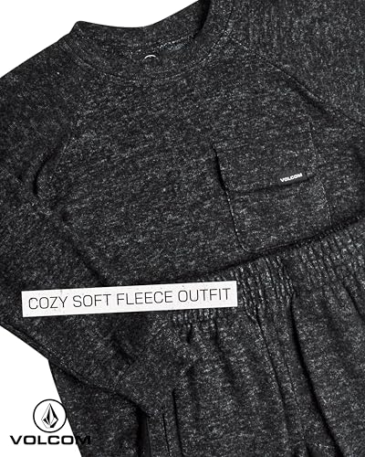 Volcom Boys' Sweatsuit Set - 2 Piece Soft Fleece Crewneck Pullover Sweatshirt and Jogger Pants - Cozy Outfits for Boys 12M-73