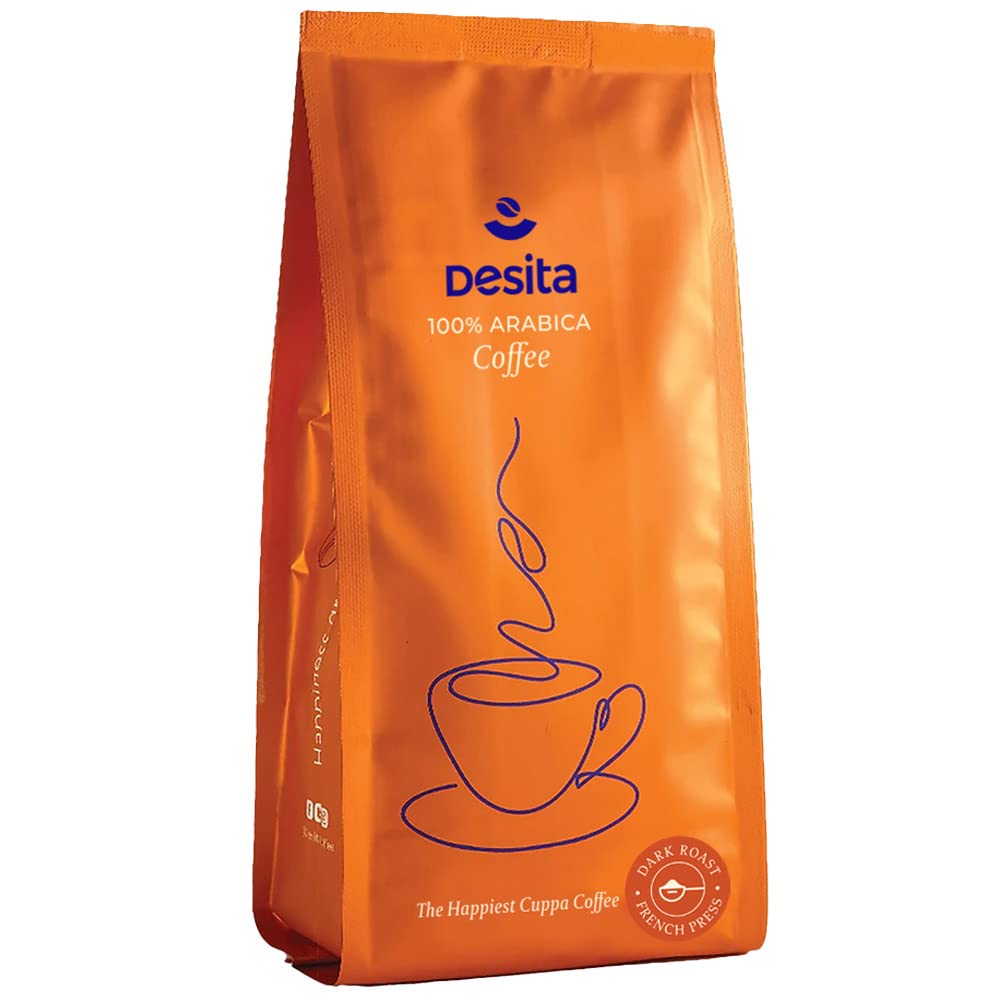 Dark Roast Coffee - 250 g | Coarse Ground Coffee for French Press | Freshly Roasted | 100% Arabica Coffee | Single Origin |