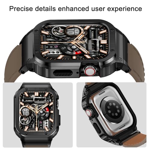 Image of Suplink Stainless Steel Metal Band Compatible with Apple Watch 45m 44mm 42mm 41mm 40mm 38mm, Metal Replacement Strap for iWatch Bands Series 8 7 6 5 4 3 2 1 SE