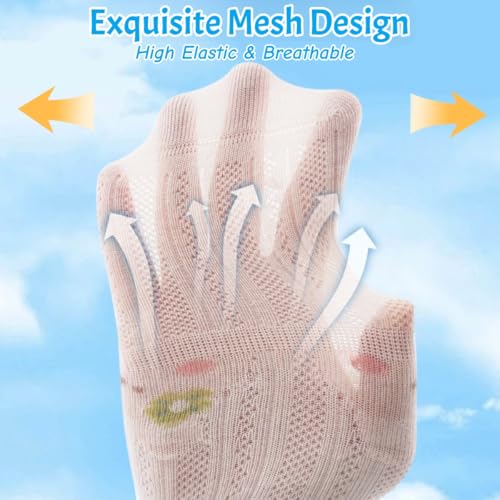 6 Pairs Toddler Baby Girl Boy Infant Socks, Summer Cute Soft Cotton Thin Mesh Socks, 0~3T4