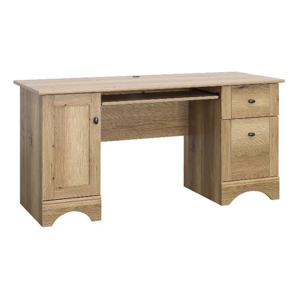 Sauder Miscellaneous Office Computer Desk with Drawers in Timber Oak Finish