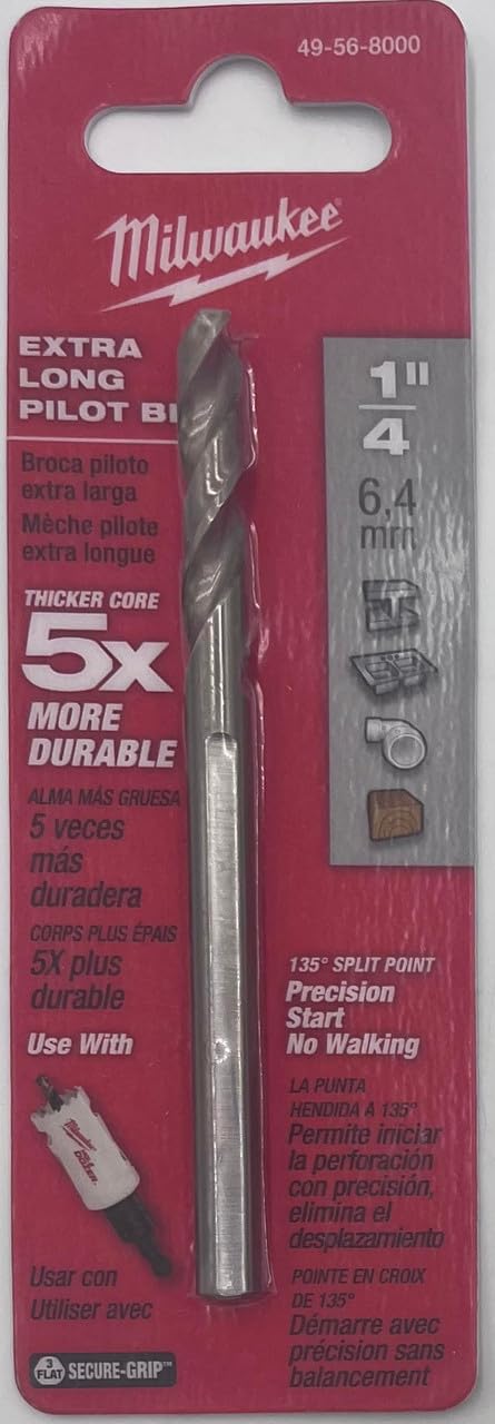 Milwaukee 49-56-8000 Hole Saw Arbor Pilot Drill - Hole Saw Pilot
