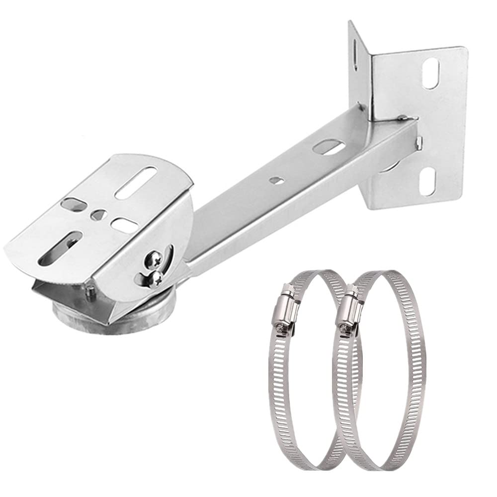 SamIdea Security Camera Corner Pole Mounting Bracket, Universal Wall Corner Mounting Bracket Holder Stand Pole Mount Adapter (I Type Corner Mount)