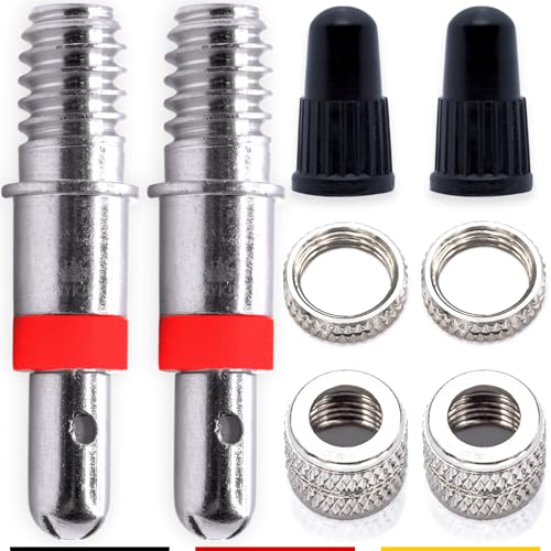 Fahrrad-Ventile Ersatz-Set: 8-Teile Dunlop Blitz-Ventil mit Dichtung,...
