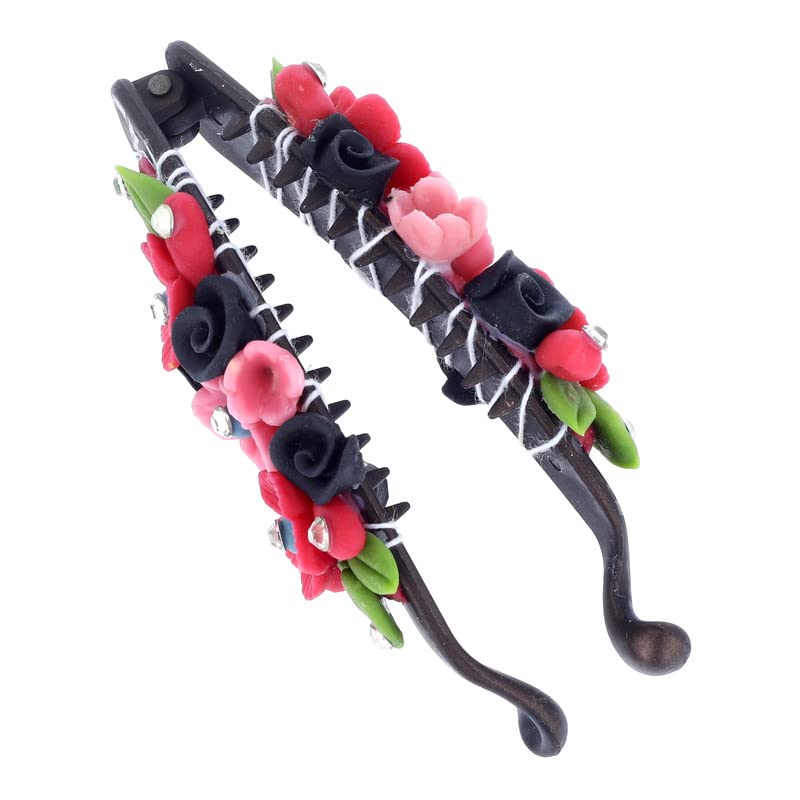 YOU & YOURS Banana Hair Clip Handmade Artificial Flowers Jewelry for Girls & Women - Image 2 thumbnail