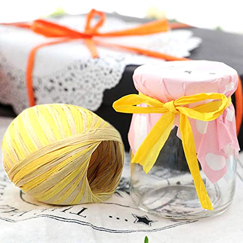 Keleily Nastro di Carta Rafia, 4 Rotoli Rafia