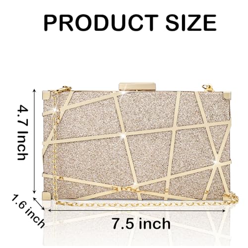 Evening Bag Small Clutch Purses Leopard Purse Formal Wedding Handbag for Women Fashion Crossbody Bags With Chain - Image 4