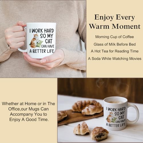 Taza con frase divertida para amantes de gatos miniatura 4
