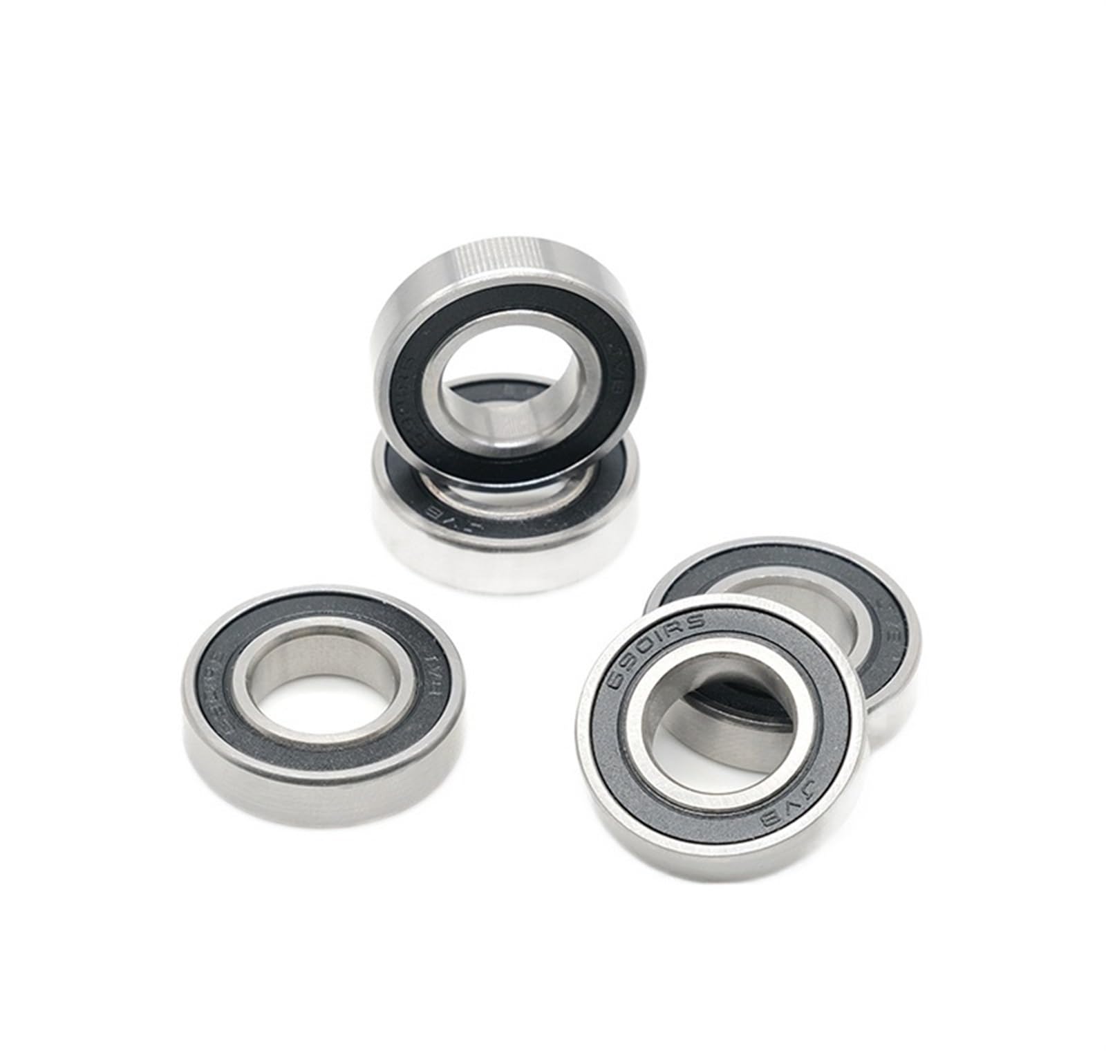 VSPPJYFG Bimetal Seal Shield Micro deep Groove Bearing 10pcs 6901-2RS 12x24x6mm Deep Groove Ball Bearings