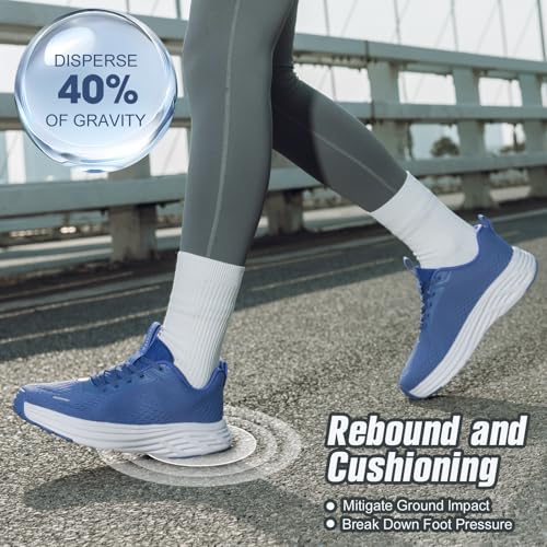 Image of Wide Toe Box Shoes Women Sneakers Extra Wide Width Arch Support Non-Slip Tennis Athletic Ultralight Running Shoes for Women Walking Diabetic Plantar Fasciitis Footwear 6-12