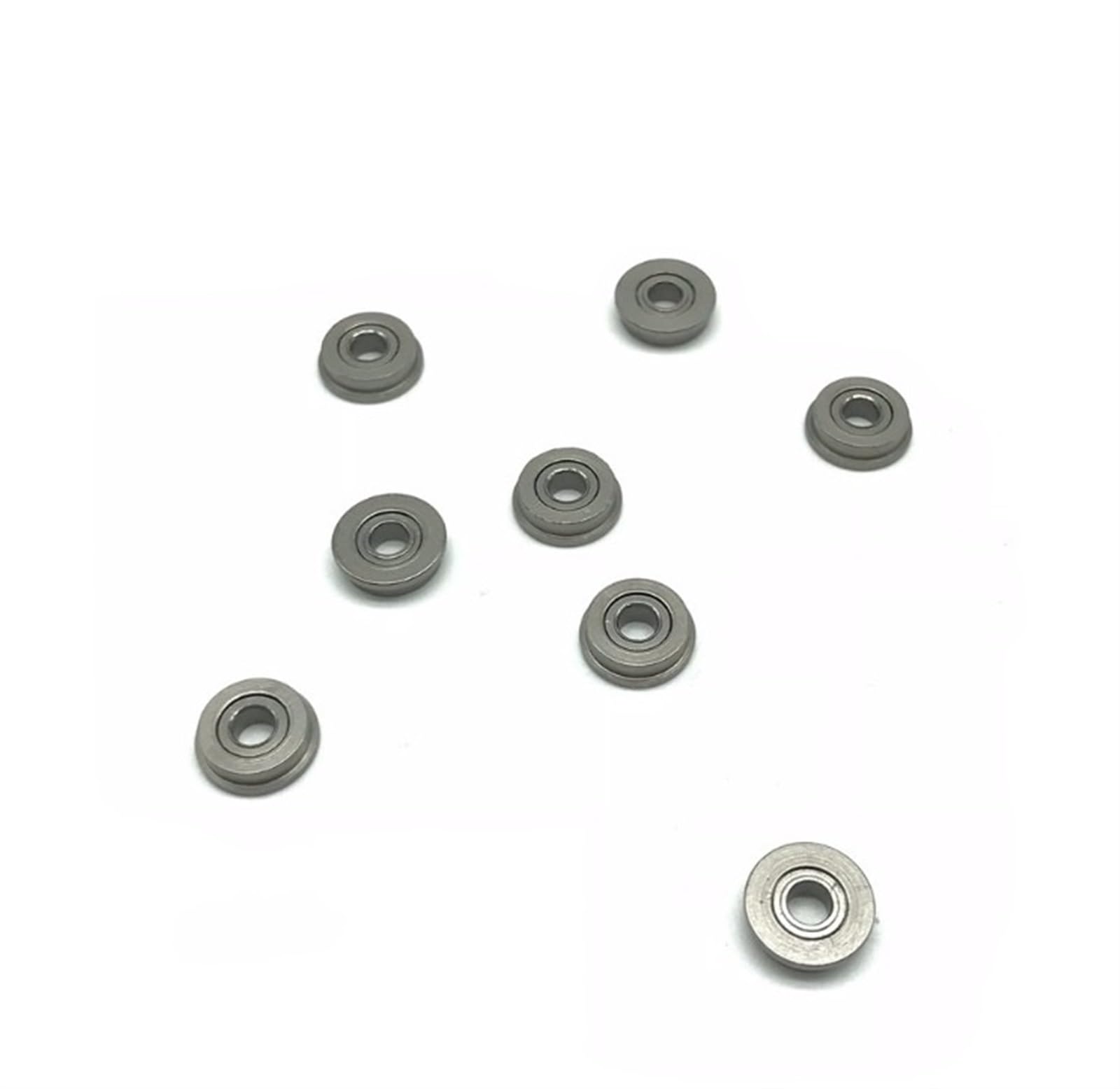 HYUJNAFZR Bimetal Seal Shield Micro deep Groove Bearing 50pcs F683ZZ 3x7x3mm Flange Bearings Deep Groove Ball Bearing(Standard)