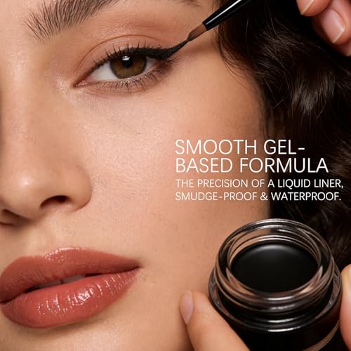 Delineador en gel KYDA negro duradero resistente al agua miniatura 3