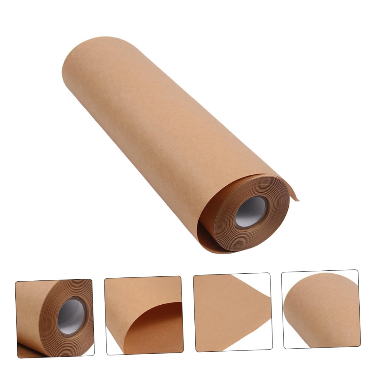 Veemoon Papier Kraft Marron pour Emballage et Artisanat, Rouleau de 45 Cm X 30 M Toucher Confortable, pour Emballage Présent et Décoration