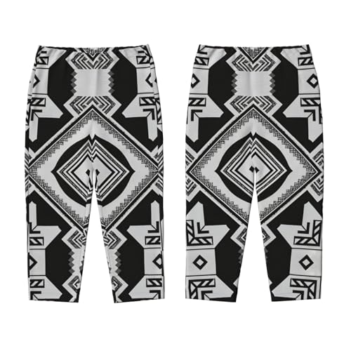 Pajama Pants Pajama Bottoms with Elastic Waistband Sleepwear Lounge PantsGeometric3