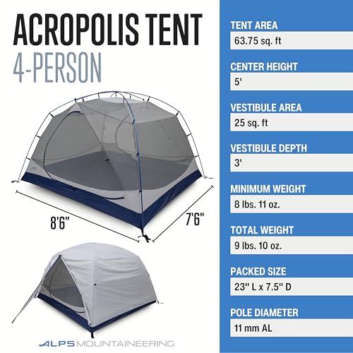 Carpa ALPS Mountaineering Acropolis para 4 personas miniatura 2