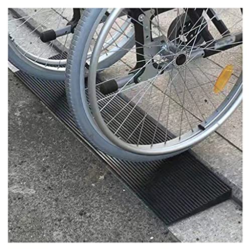 Rampa de Goma Maciza Antideslizante/Resistente Al Desgaste/Sin Ruido/Corte Arbitrario para Sillas de Ruedas/Umbrales/Puertas Y Baños/Scooters/Carritos Etc Cover