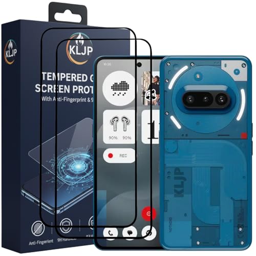 Image of Military-Grade Gorilla Tempered Glass For Nothing Phone 3A / Nothing 3A Pro 5G With Installation Kit | Edge to Edge Coverage | Black (Pack Of 2)