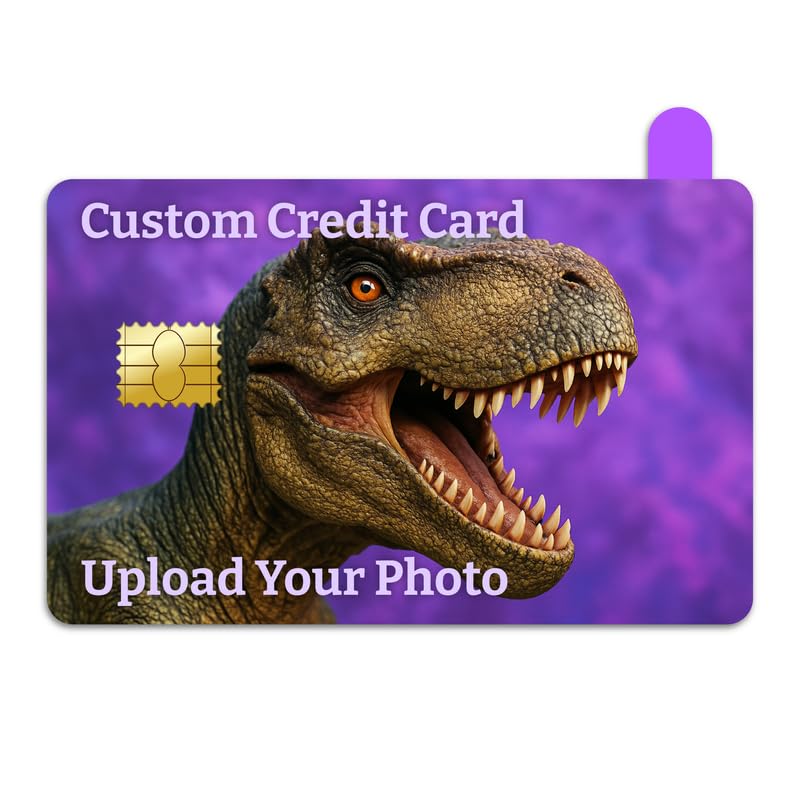 Custom Premium Waterproof Credit Card Skin with Debit Card Skin – Personalized Image Bank Cover – Removable Credit Cards Sticker