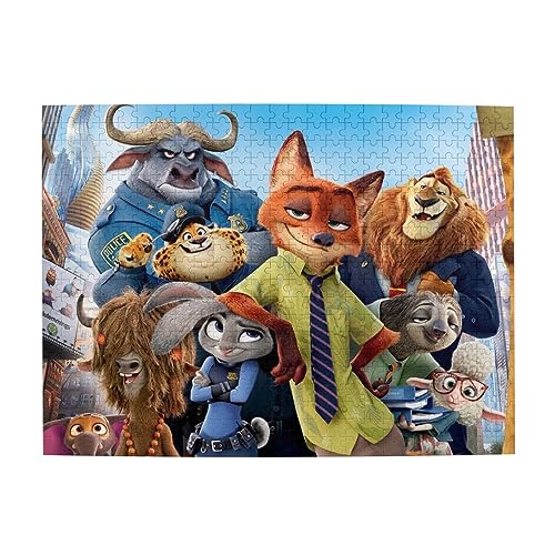 ズートピア 思考力と手を動かす力を養うことができる クリエイティブカスタムパズル500ピース、趣味のパズルはリラックスして、レジャーを楽しむことができます。