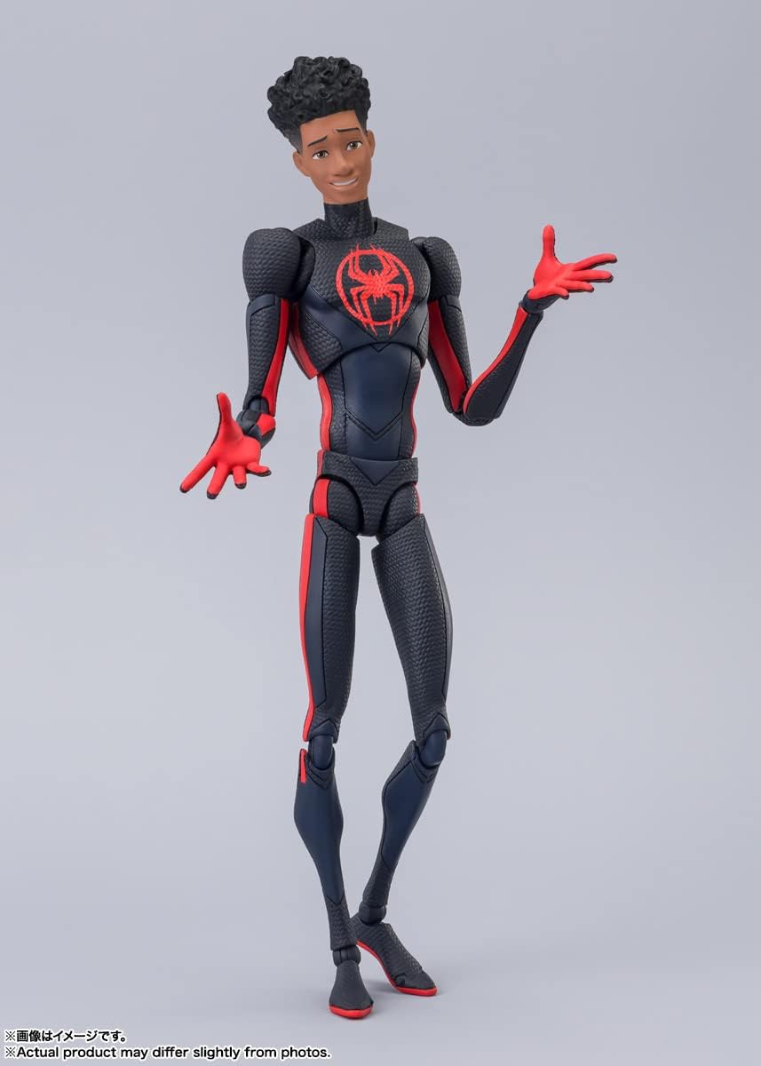 TAMASHII NATIONS - Spider-Man: Across The Spider-Verse - Spider-Man (Miles Morales) (Spider-Man: Across The Spider-Verse), Bandai Spirits S.H.Figuarts Action Figure
