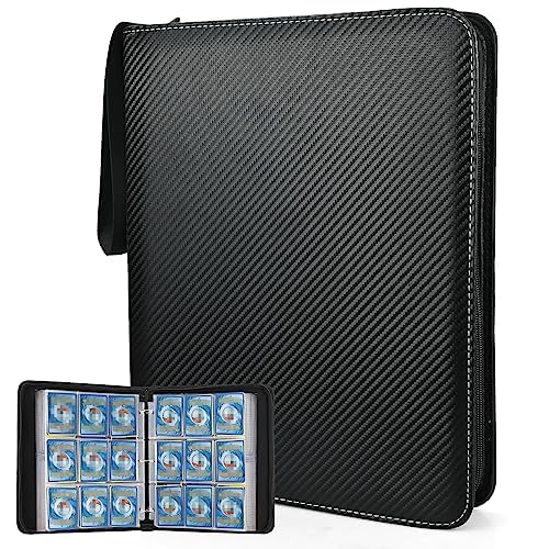 Trading Cards Album, 900 Pockets Binder with Sleeves, Waterproof Game Card Storage Folder, 50 Pages, 18 Pockets Each Sheet (Double Sided)