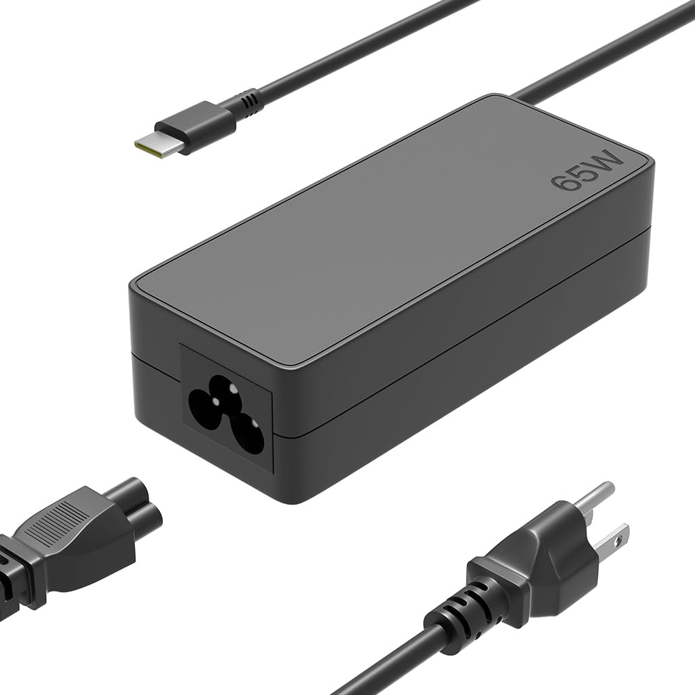 65W USB C AC Charger Fit for Lenovo Thinkpad X1 T14 T14s T15 T16 E14 E15 E16 P14s P15s X12 X13 X13s Z13 L13 L14 L15 L16 11e T570 T480s T490 T580 E480
