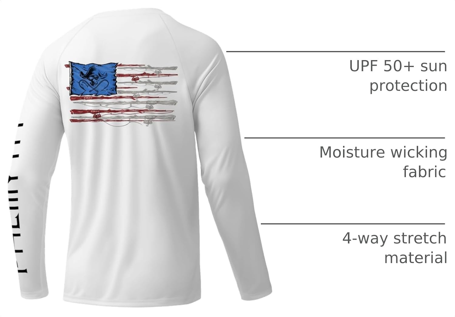 Palmyth Fishing Shirts for Men Long Sleeve UPF 50+ Sun Protection Tee image 4