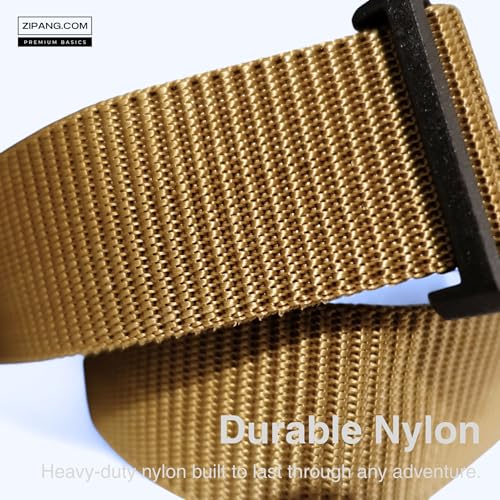 Metal-Free Nylon Belt - Non-Metal Nickel Free TSA Approved Durable Web Belt for Men Women, Heavy Duty4