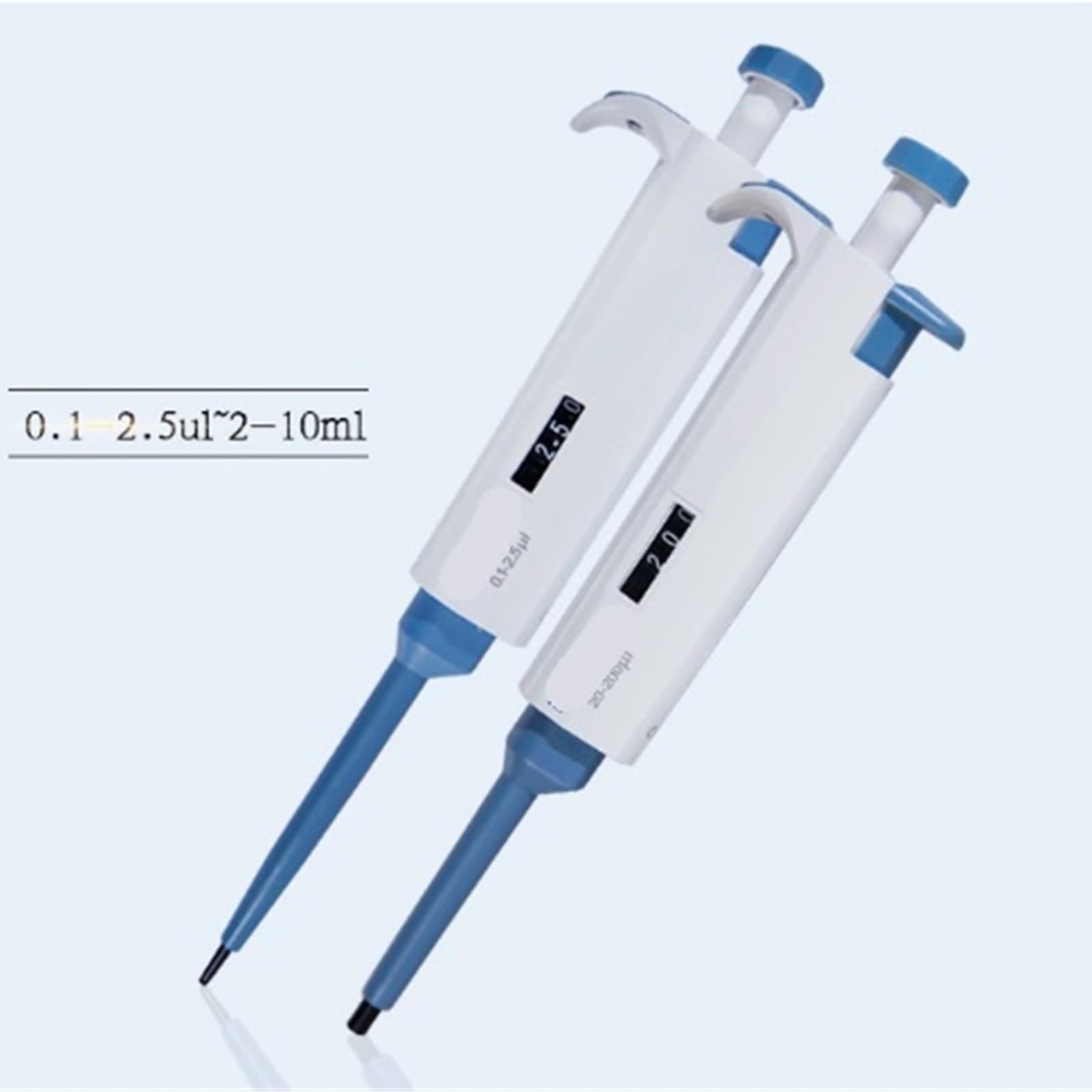 Pipette Laborpipette 0,5 Ul-10 Ml Einkanal Manuell Einstellbare Digitale Mikropipettenausrüstung Pipetten für Labor(5-50ul)