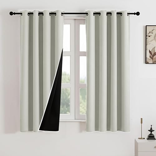 HOMEMONDE 100% True Blackout Window Curtains - blackout curtains
