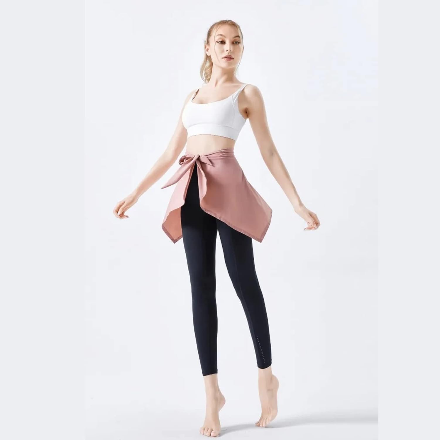Sports Skirt Cover, Light and Flexible 72cm Waist, for Running or Yoga Dancing, with Personalized Winding
