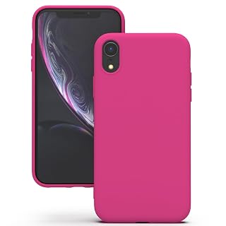 YATWIN Silicone Back Case for iPhone XR, Soft-Touch Phone Back Cover for Apple iPhone XR - Magenta