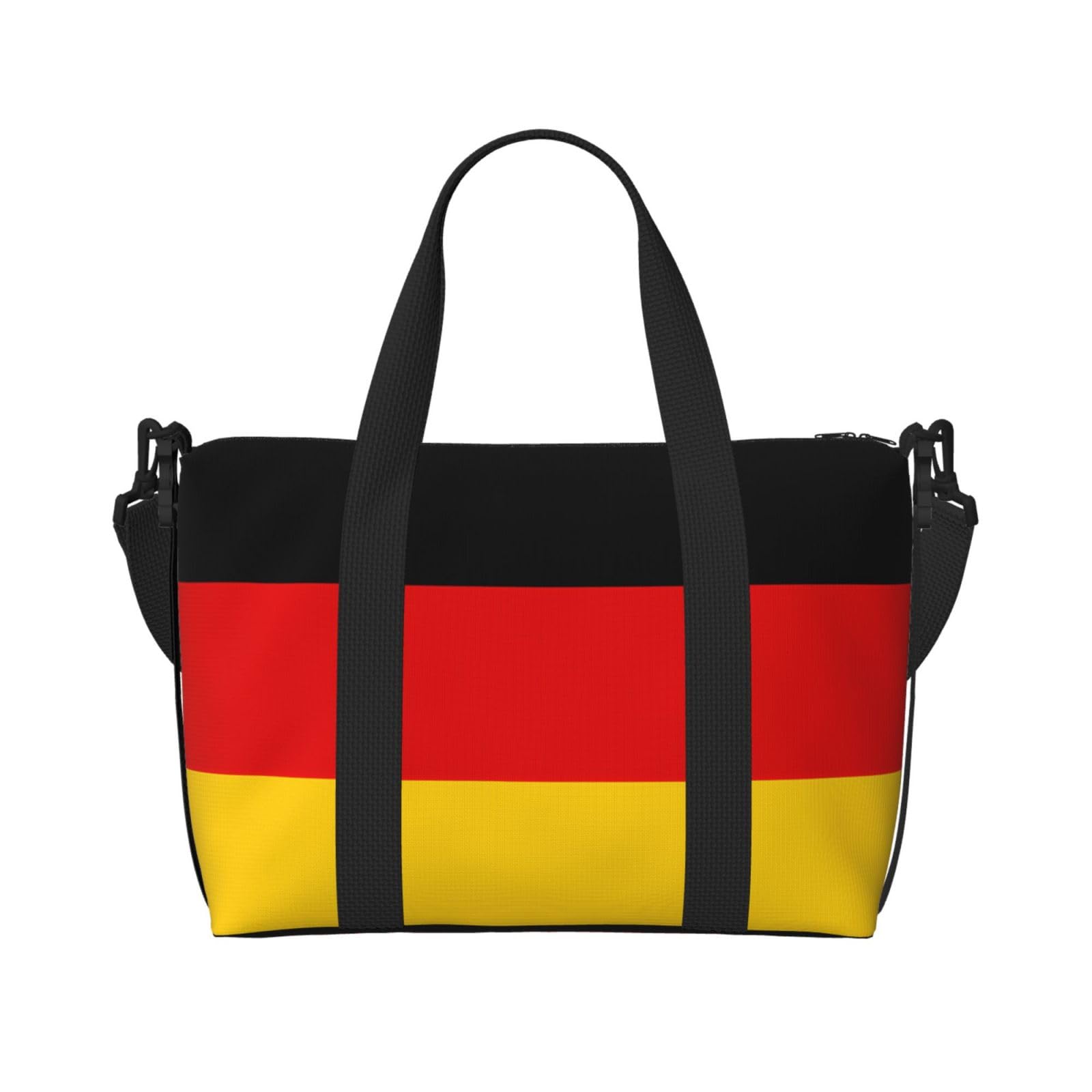 Phayah German Flag Travel Duffel Bag,Sports Tote Gym Bag,Shoulder Weekender Overnight Bag For Women