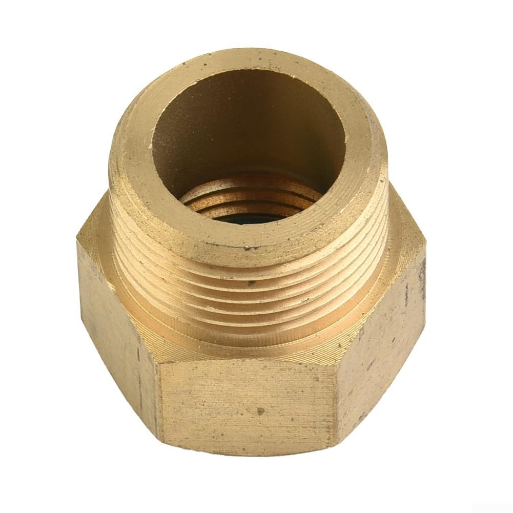 Adaptateur M22 x 1,5 vers G 1/2" femelle en laiton pour nettoyeur haute pression, lance de nettoyeur haute pression, max 400 bar