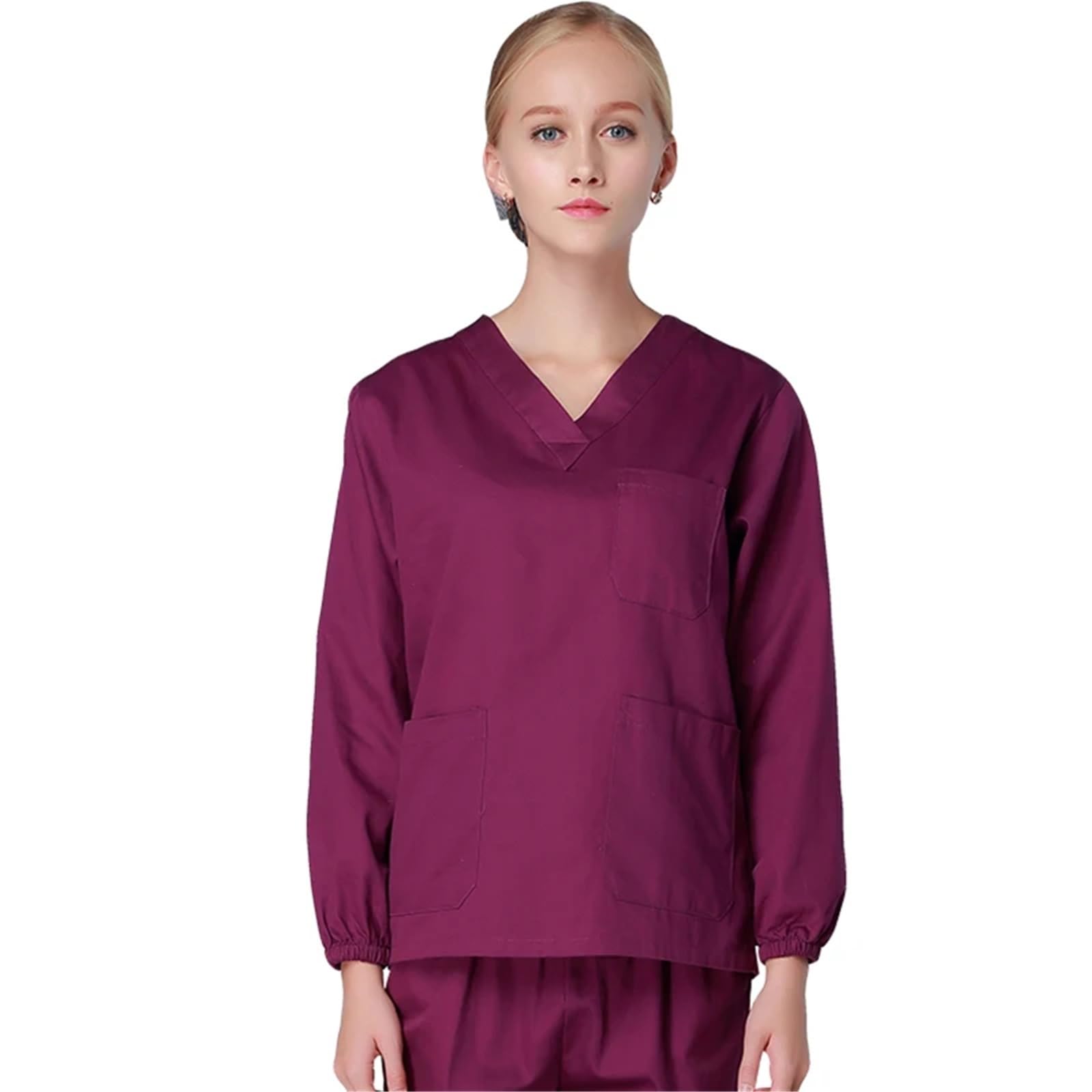 Uniforme Enfermera Conjunto de Bata enfermería algodón for Mujer, Uniforme médico quirúrgico Hospital, Ropa Trabajo, Equipo Dentista clínica cirugía Sanitaria para Mujeres